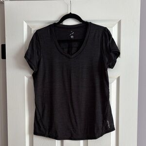 Head Charcoal V-Neck Short Sleeve Tee
